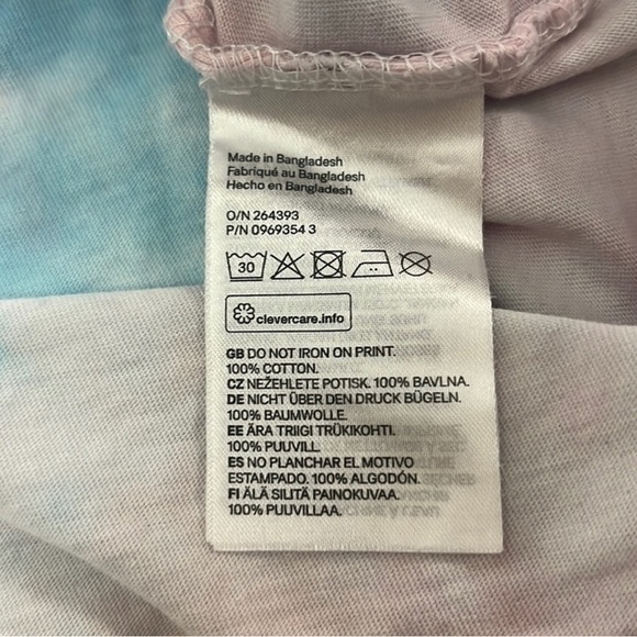 Grateful Dead mens t-shirt large XL cotton candy clouds tie dye pink blue tee - Picture 5 of 5